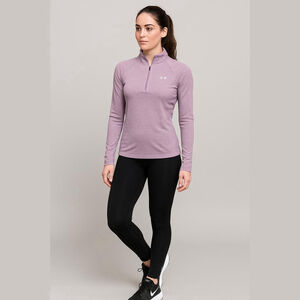 Under Armour Womens Tech Twist Half Zip Long Sleeve Pullover Small Purple